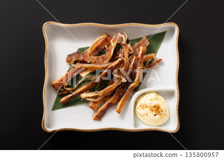 Grilled squid (overnight dried style) Dried seafood products Grilled squid (overnight dried style) Dried seafood products 135800957
