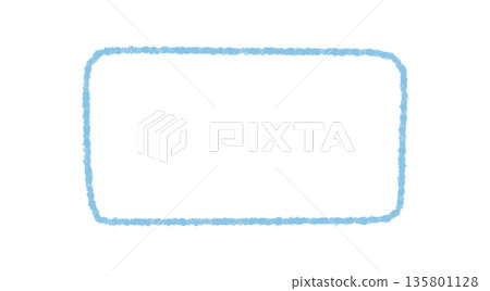 Blue fluid chalk rectangle box outline forms a smooth contour border. This frame with quote style adds a graphic background. Distinct outline and fluid border for modern frame or art concept. Blue fluid chalk rectangle box outline forms a smooth contour border. This frame with quote style adds a graphic background. Distinct outline and fluid border for modern frame or art concept. 135801128