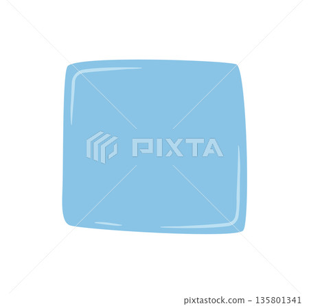 Hand drawn organic square frame in blue with fluid abstract shape and badge box. Rectangle quote design for background or modern card. Unique frame element brings bold accent. Hand drawn organic square frame in blue with fluid abstract shape and badge box. Rectangle quote design for background or modern card. Unique frame element brings bold accent. 135801341