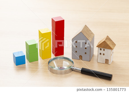 Building block graph and house object Building block graph and house object 135801773