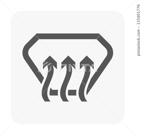 Windshield Defogging Icon 135801776