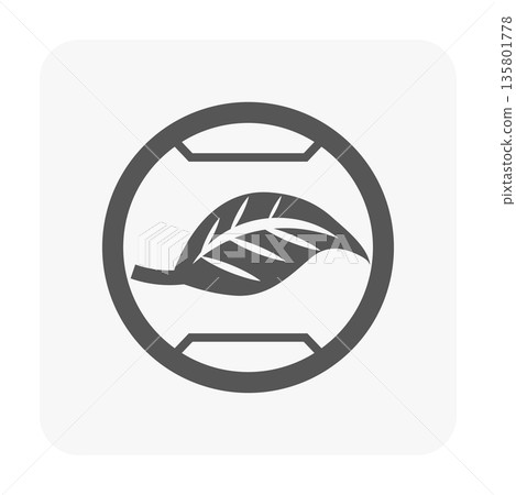 Eco-Friendly Button Icon 135801778