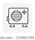 Air Conditioner Clean Icon 135801780