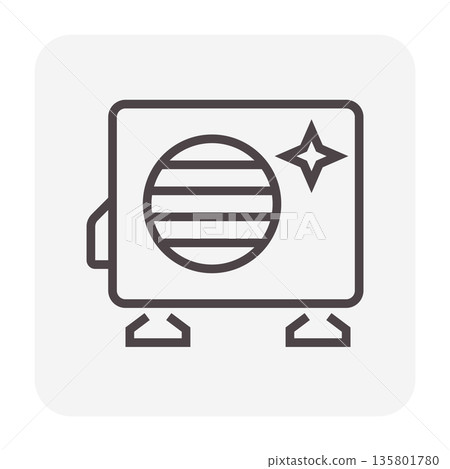 Air Conditioner Clean Icon Air Conditioner Clean Icon 135801780