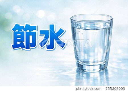 Banner calling for water conservation 135802003