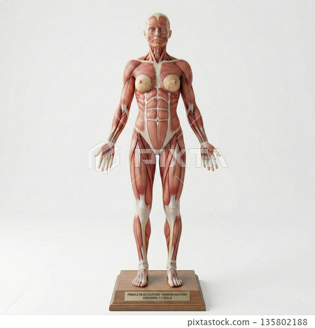 Muscle specimen figure female - Stock Illustration [135802188] - PIXTA