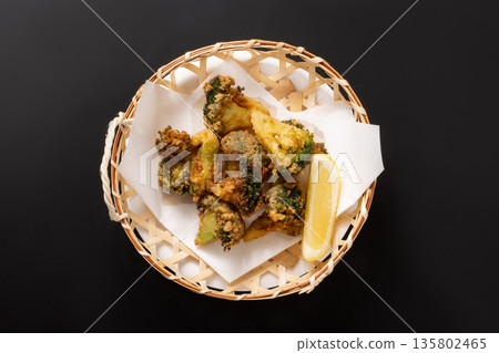 Broccoli fried chicken Broccoli fried chicken 135802465