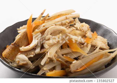 雞柳炒牛蒡根 135802527