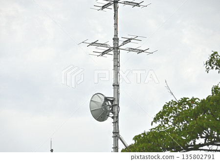 Parabolic antenna of relay station Parabolic antenna of relay station 135802791