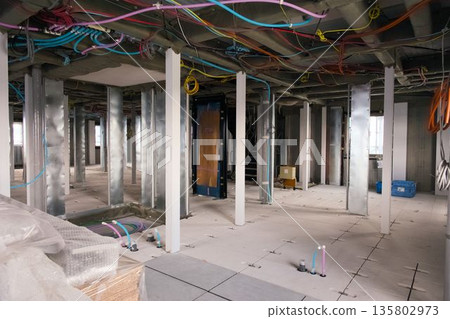 新建公寓工地內部景象 新建公寓工地內部景象 135802973