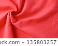 red texture of fabric textile, abstract image for fashion cloth design background 135803257