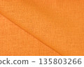 orange hemp viscose natural fabric cloth color, sackcloth rough texture of textile fashion 135803266