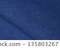 blue hemp viscose natural fabric cloth color, sackcloth rough texture of textile fashion 135803267