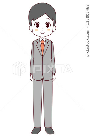 身著正裝的男士插圖 135803468