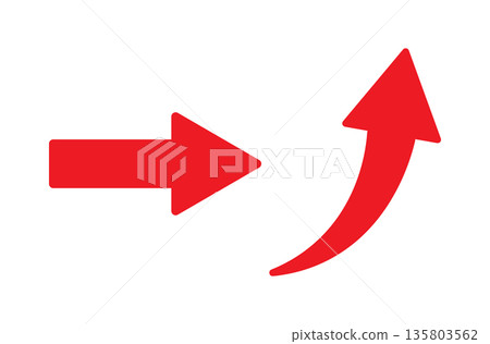 Simple arrow icon set Simple arrow icon set 135803562