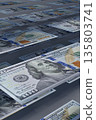 US Dollar Currency Exchange and Circulation Concept 3D Rendering Background 135803741
