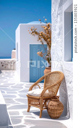 Mediterranean Santorini Style Balcony Mediterranean Santorini Style Balcony 135803921