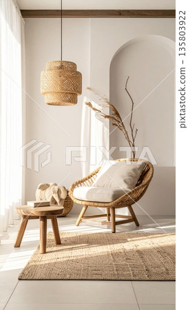 Modern Mediterranean Living Room Modern Mediterranean Living Room 135803922