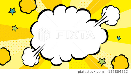 American comic background yellow American comic background yellow 135804512