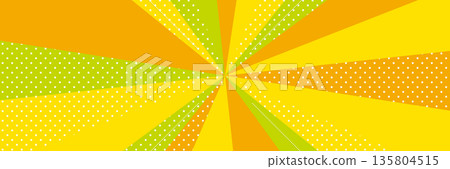 American comic background: yellow-green and orange 135804515