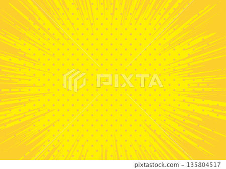 American comics concentration line background yellow American comics concentration line background yellow 135804517