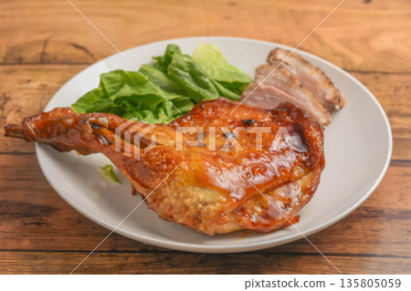 Christmas image roast chicken Christmas image roast chicken 135805059