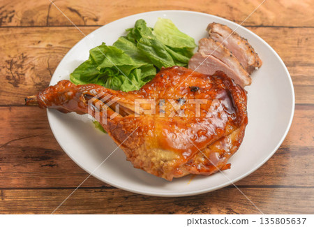 Christmas image roast chicken Christmas image roast chicken 135805637