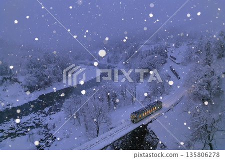 Snowing Iiyama Line Snowing Iiyama Line 135806278