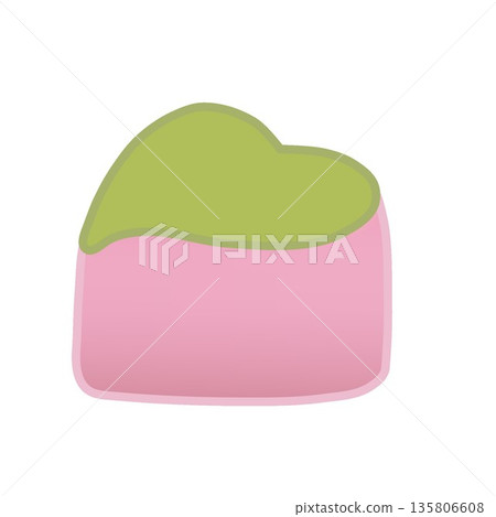 Heart-shaped strawberry chocolate illustration Heart-shaped strawberry chocolate illustration 135806608
