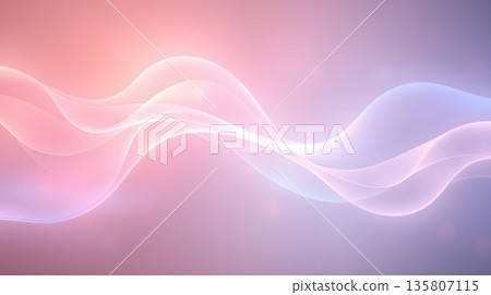 Elegant Flowing Waves of Pastel Colors Abstract Background Elegant Flowing Waves of Pastel Colors Abstract Background 135807115