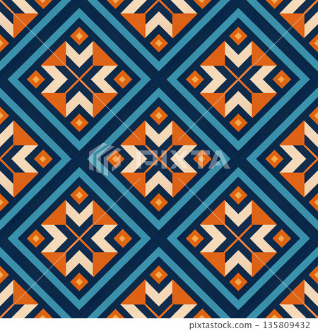 seamless pattern with geometric shapes. vector illustration seamless pattern with geometric shapes. vector illustration 135809432