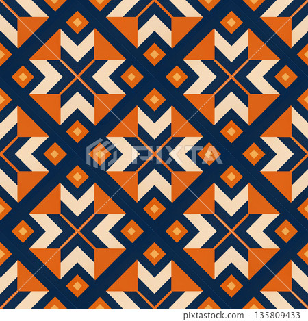 seamless pattern with geometric shapes. vector illustration seamless pattern with geometric shapes. vector illustration 135809433