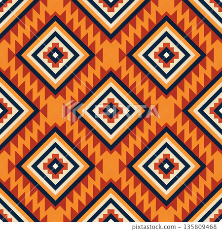 seamless pattern with geometric shapes. vector illustration seamless pattern with geometric shapes. vector illustration 135809468