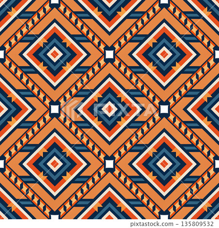 seamless pattern with geometric shapes. vector illustration seamless pattern with geometric shapes. vector illustration 135809532