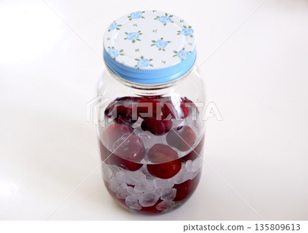 American cherries and rock sugar American cherries and rock sugar 135809613