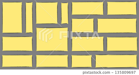 Handmade Yellow Note Blocks with Rough Edges Handmade Yellow Note Blocks with Rough Edges 135809697