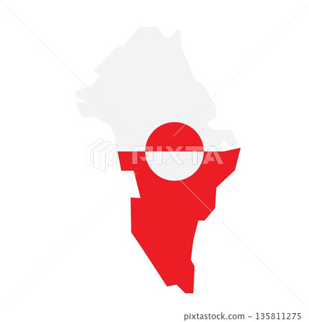 greenland flag map icon vector element desgin greenland flag map icon vector element desgin 135811275