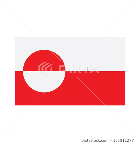 greenland flag icon vector element desgin greenland flag icon vector element desgin 135811277