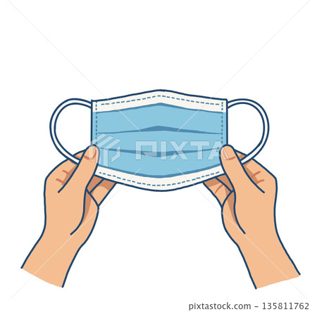 Handheld surgical mask Handheld surgical mask 135811762