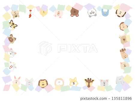 Graduation Ceremony/Certificate Ready-to-Use Pastel Certificate/Message Card Template 135811896