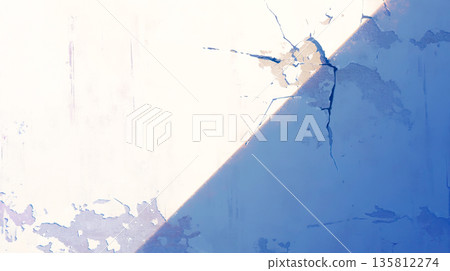 裂紋白牆插圖背景 135812274