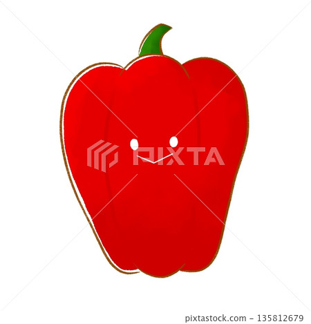 微笑紅蔬菜 | 可愛的甜椒 135812679