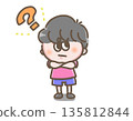 Illustration of a boy wondering 135812844