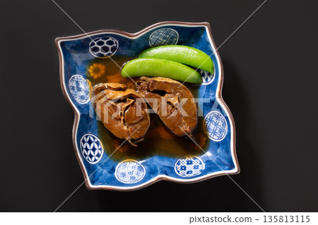 Walleye pollack simmered in sweet and sour soy sauce Walleye pollack simmered in sweet and sour soy sauce 135813115