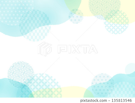 清新的日式背景素材 135813546