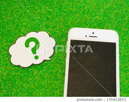 Smartphone and question mark 135813651