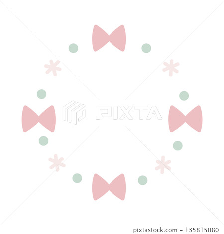Gentle color ribbon ring frame material B Gentle color ribbon ring frame material B 135815080