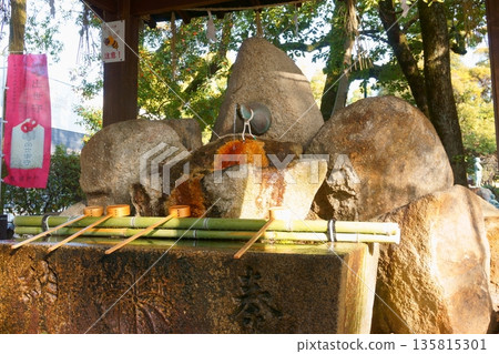 豐國神社的葫蘆形水池 豐國神社的葫蘆形水池 135815301
