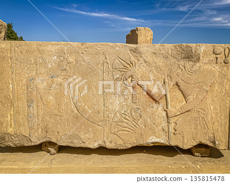 Karnak Temple is dedicated to the temple complex of Ancient Egypt. Thebes, Karnak, Luxor, Egypt Karnak Temple is dedicated to the temple complex of Ancient Egypt. Thebes, Karnak, Luxor, Egypt 135815478