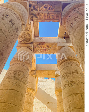Karnak Temple is dedicated to the temple complex of Ancient Egypt. Thebes, Karnak, Luxor, Egypt Karnak Temple is dedicated to the temple complex of Ancient Egypt. Thebes, Karnak, Luxor, Egypt 135815494